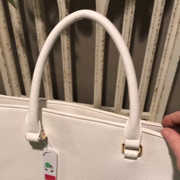 NWT Charming Charlie off-white/gold purse - Picture 9 of 9